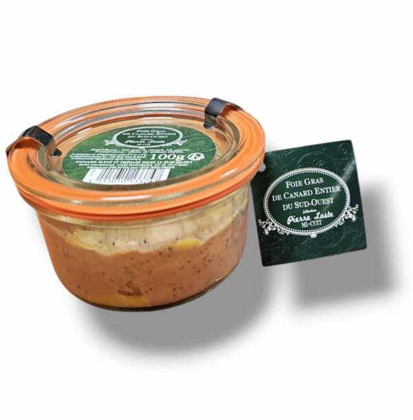 FOIE GRAS DE CANARD ENTIER MI-CUIT 100 GR