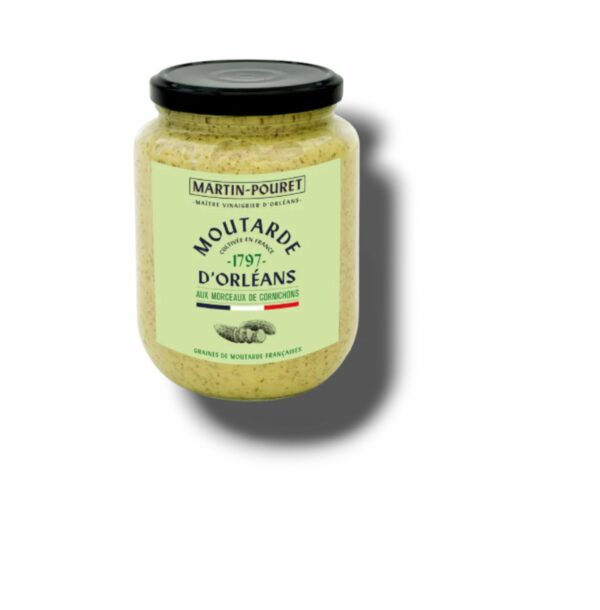 MOUTARDE D'ORLEANS AUX MORCEAUX DE CORNICHONS 850 GR