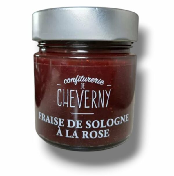 CONFITURE EXTRA DE FRAISE DE SOLOGNE A LA ROSE 280 GR