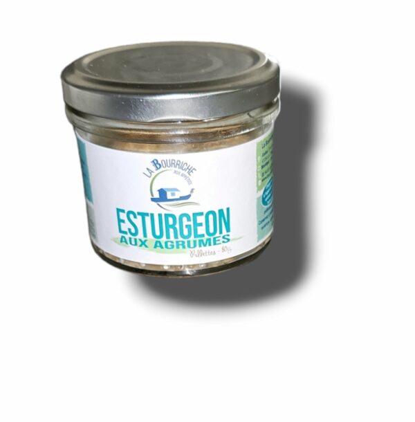 RILLETTES D'ESTURGEON AUX AGRUMES 80 GR