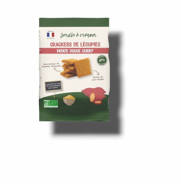 CRACKERS DE LEGUMES PATATE DOUCE CURRY 70 GR