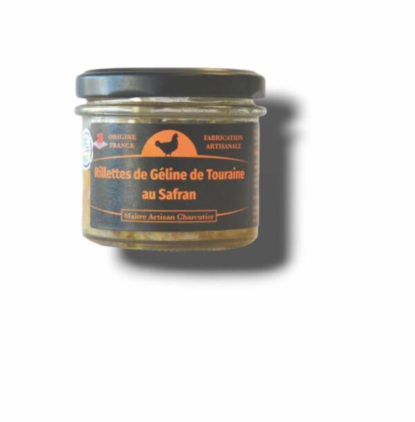 RILLETTES DE GELINE AU SAFRAN DE TOURAINE 80 GR