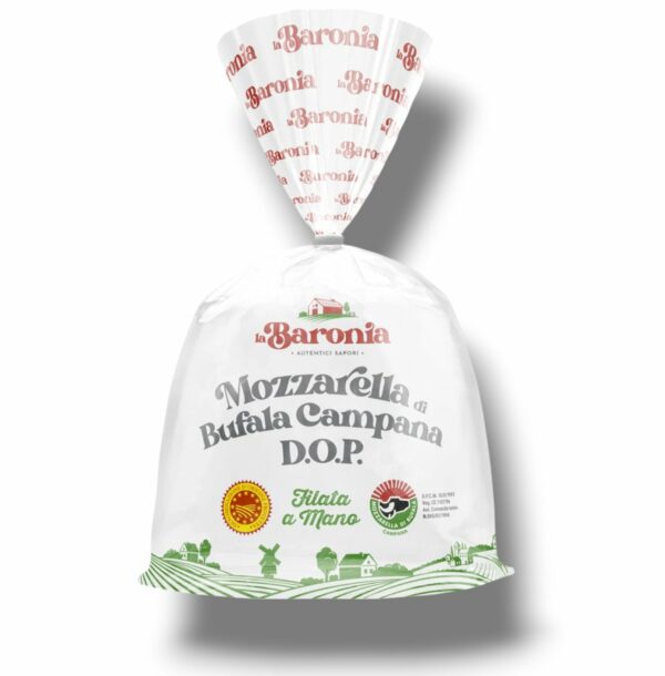 MOZZARELLA DI BUFALA CAMPANA AOP 250 GR "LA BARONIA"