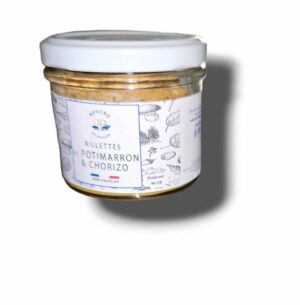 RILLETTES DE CAMPAGNE AUX POTIMARRON & CHORIZO 90 GR