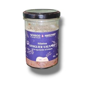 RILLETTE DE SANGLIER A LA MOUTARDE D'ORLÉANS 150 GR