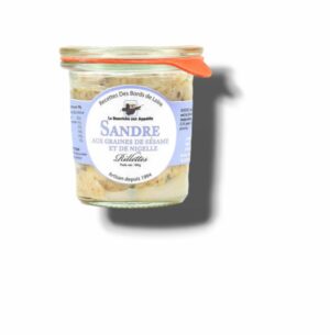 RILLETTES DE SANDRE AUX GRAINES DE SESAME ET NIGELLE 100 GR