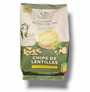 CHIPS DE LENTILLES PESTO/BASILIC 75 GR
