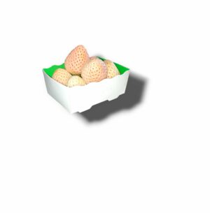 FRAISE BLANCHE BARQUETTE 125 GR