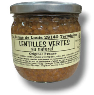 LENTILLES VERTES AU NATUREL 350 Gr