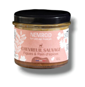 TERRINE CHEVREUIL SAUVAGE FIGUES ET PAIN D'EPICES 100 GR