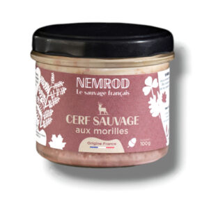 TERRINE CERF SAUVAGE AUX MORILLES 100 GR
