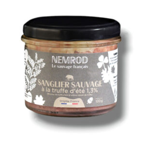 TERRINE SANGLIER SAUVAGE A LA TRUFFE D'ETE 1.3 % 100 GR