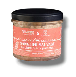 TERRINE SANGLIER SAUVAGE CIDRE ET POMME 100 GR