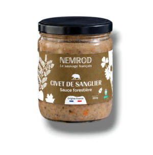 CIVET DE SANGLIER SAUCE FORESTIERE 380 GR