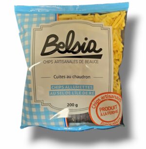 CHIPS BELSIA ALLUMETTES SEL DE L'ILE DE RE 200 GR
